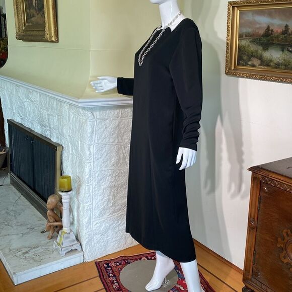 Jillian Welch Victoria Vintage LBD Midi Cocktail Dress Vintage - Picture 3 of 10